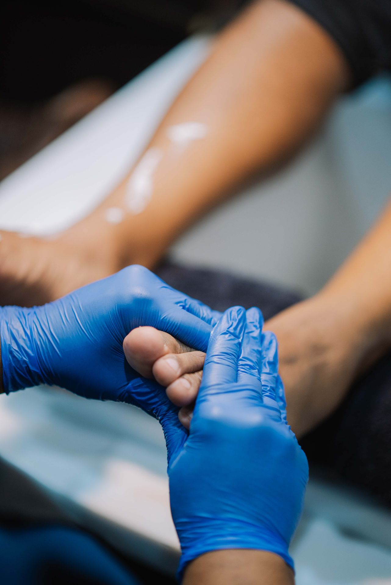 Luxury foot massage in Port of Spain at Mille Fleurs Clinic